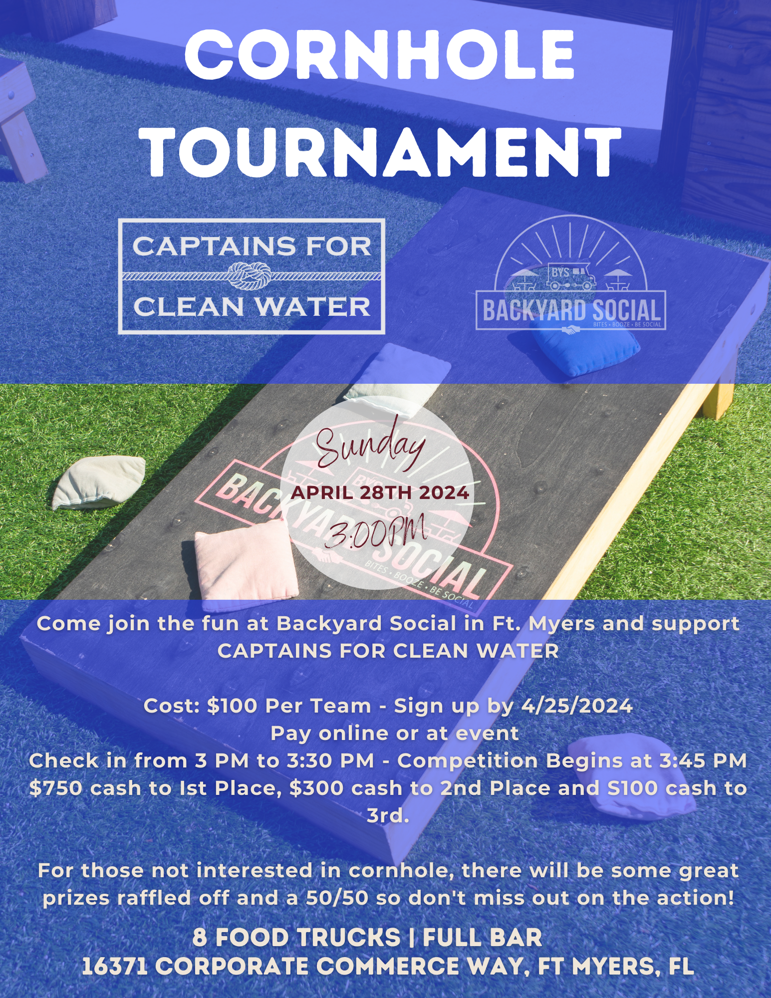 Come join the fun at Backyard Social in Ft. Myers. and support the Estero based Gulf Coast Knights Travel Baseball Teams!! Cost $100 Per Team - Sign up by 2324 - Pay online or at event. Check in f copy