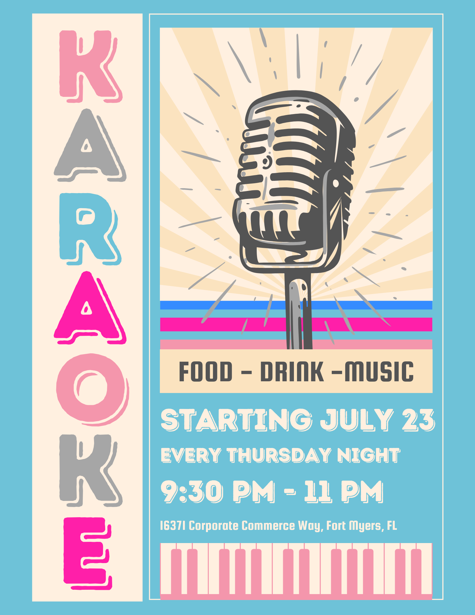 karaoke flyer
